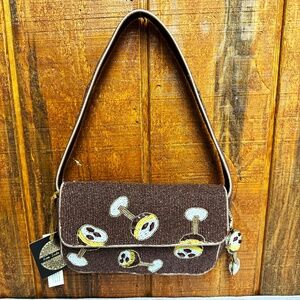 VIRAL Espresso Martini Beaded Bag With Beaded Bag Charm Made In India